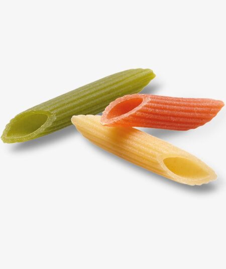 PASTA ARTIGIANALE VESUVIO 500 GR - PENNA RIGATA TRICOLORE