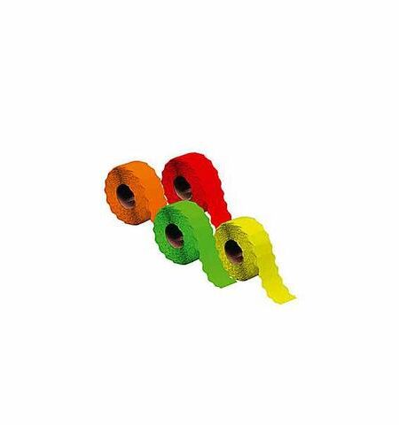 ROTOLI PREZZATRICE 26x12 GIALLO ONDA  (CONFEZIONE DA 10 ROTOLI)