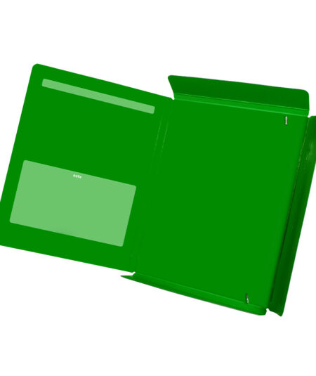 CARTELLA 3L CON ELASTICO 25X35 VERDE