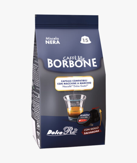 CAFFE' BORBONE MISCELA DECISA (NERA) - BOX 90 CAPSULE COMPATIBILI NESCAFE' DOLCE GUSTO