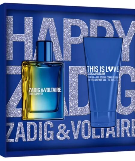 ZADIG & VOLTAIRE THIS IS LOVE HIM COFFRET EDT + S/G  50ml+50ml
