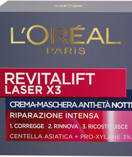 L'OREAL REVITALIFT LASER X3 CREMA-MASCHERA ANTI-ETA' NOTTE  50ml
