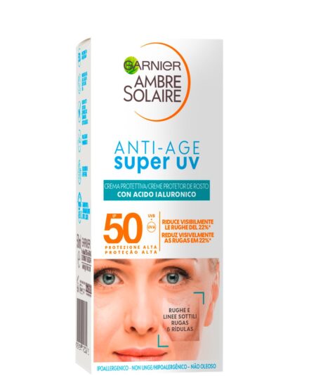 GARNIER AMBRE SOLAIRE ANTI ETÀ' VISO 50 50 ML