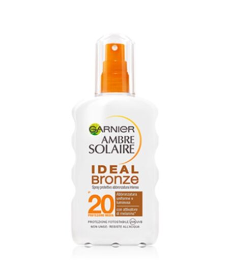 GARNIER AMBRE SOLAIRE IDEAL BRONZE LATTE SPRAY PROTETTIVO IP 20  200 ML