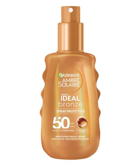 GARNIER AMBRE SOLAIRE IDEAL BRONZE SPRAY PROTETTIVO SPF 50  150 ML