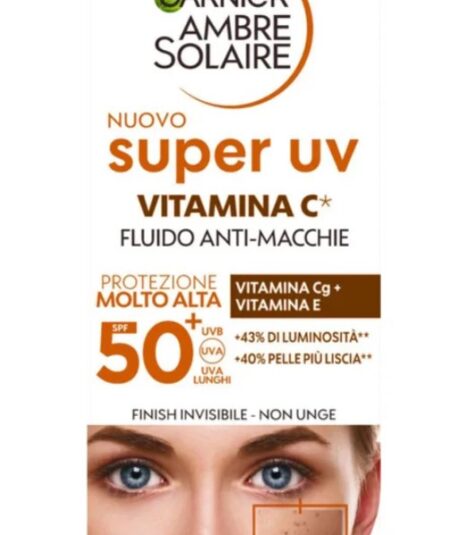 GARNIER AMBRE SOLAIRE SUPER UV FLUIDO ANTI-IMPERFEZIONI VISO SPF50+ 40ML