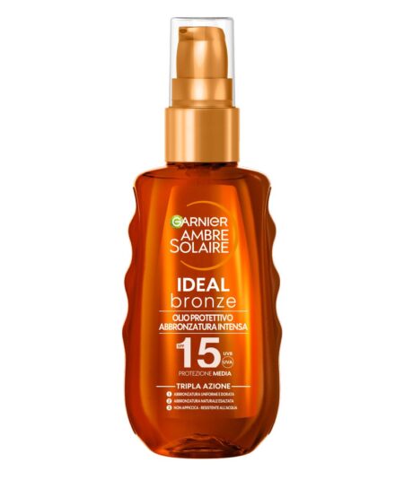 GARNIER AMBRE SOLAIRE IDEAL BRONZE OLIO PROTETTIVO SPF 15 150 ML