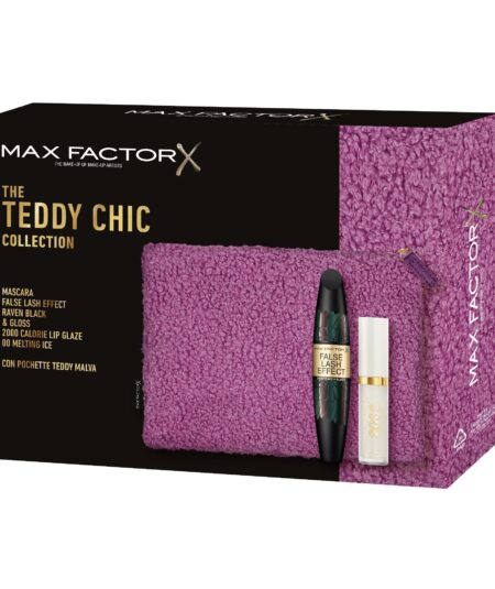 MAX FACTOR COFF MASCARA FLE DEEPRAVEN BLACK+GLOSS 2000 CALO+POCHETTE 24