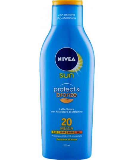 NIVEA SUN PROTECT &BRONZE LATTE SOLARE SPF 20  200M ML
