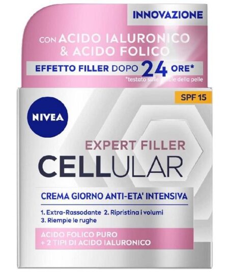 NIVEA CREMA ANTIAGE HYALURON CELLULAR FILLER RASSODANTE GIORNO  50 ML