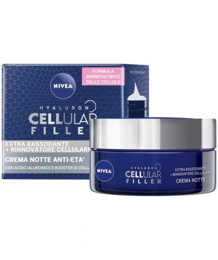 NIVEA CREMA ANTI AGE HYALURONIC CELLULAR FILLER EXTRA RASSODANTE NOTTE  50 ML