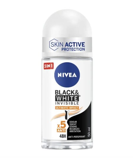 NIVEA DEO  ROLL ON BLACK & WHITE INVISIBLE ULTIMATE IMPACT 50 ML