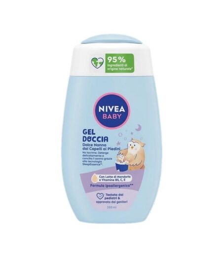NIVEA BABY GEL DOCCIA NANNA DETERGENTE 
CURA E IGIENE BIMBI 200ML