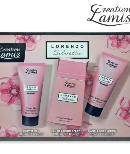 LORENZO SILVETTO COFFRET EDT +S/G +B/L 100ML+50ML+50ML
