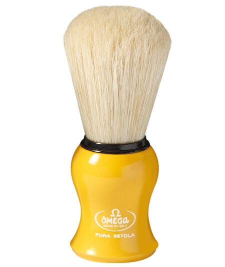 OMEGA PENNELLO BARBA PURA SETOLA STERILIZZATA GIALLO