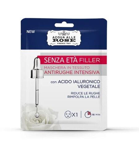 ACQUA ALLE ROSE  MASCHERA IN TESSUTO ANTIRUGHE CON ACIDO IALURONICO