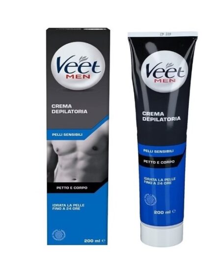 VEET MEN CREMA DEPILATORIA TUBO PELLI SENSIBILI  200ml