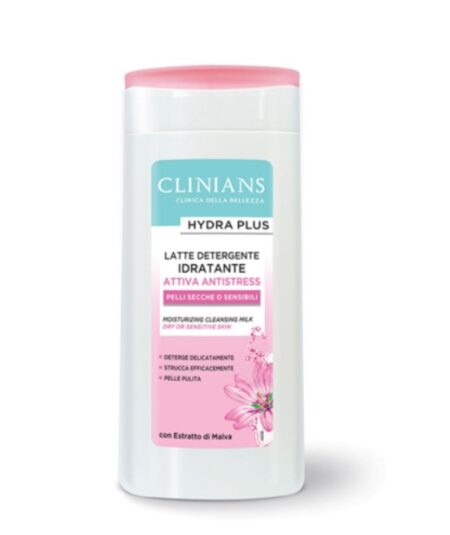 CLINIANS LATTE DETERGENTE IDRATANTE CON ESTRATTO DI MALVA 200ml