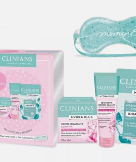 CLINIANS HYDRA PLUS COF.CREMA IDRATANTE LENIT+ DET.CREMOSO+MASCH VISO