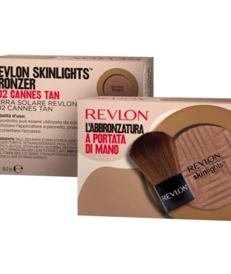 REVLON L' ABBRONZATURA A PORTATA DI MANO TERRA SKINLIGHTS 002+PENNELLO