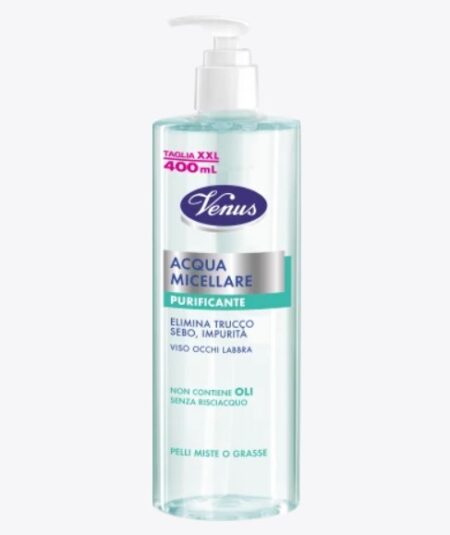 VENUS ACQUA MICELLARE PURIFICANTE  400ml