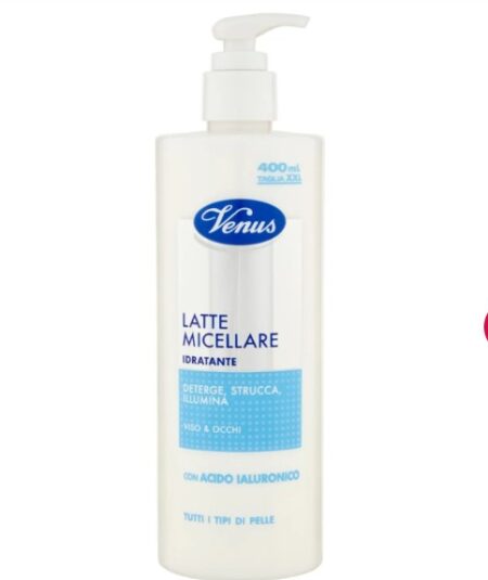 VENUS LATTE MICELLARE DETERGENTE ACIDI IALURONICO  400ml