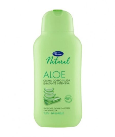 Venus Natural Crema Corpo Fluida Intensiva Aloe 250ml – Idratazione e Freschezza