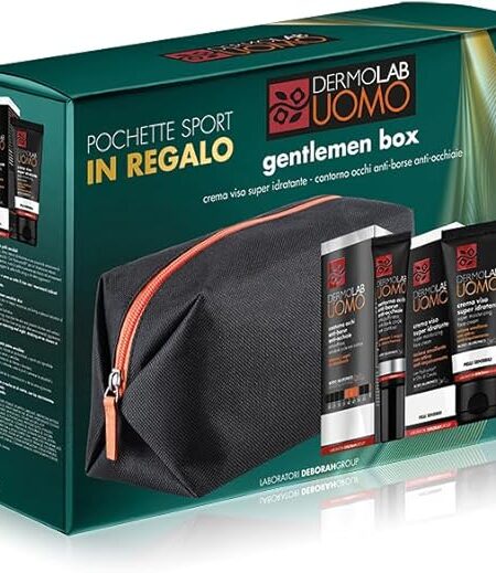 DERMOLAB UOMO COFFRET CREMA VISO SUPER IDRATANTE+CONTORNO OCCHI+POCHETTE
