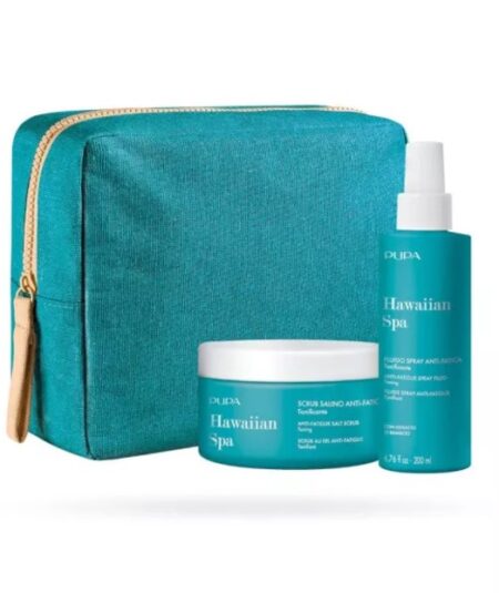 PUPA COFFRET HAWAIIAN SPA III SCRUB 350G+SPRAY 200ml ANTIFATICA
