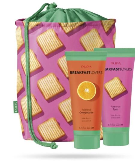 PUPA BREAKFAST LOVERS KIT 3 LATTE DOCCIA 200mlx 2 ORANGE JUICE &TOAST