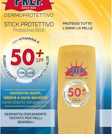 PREP SUN STICK PROTETTIVO LABBRA E OCCHI CON VITAMINA E SPF 50+ 9 ml