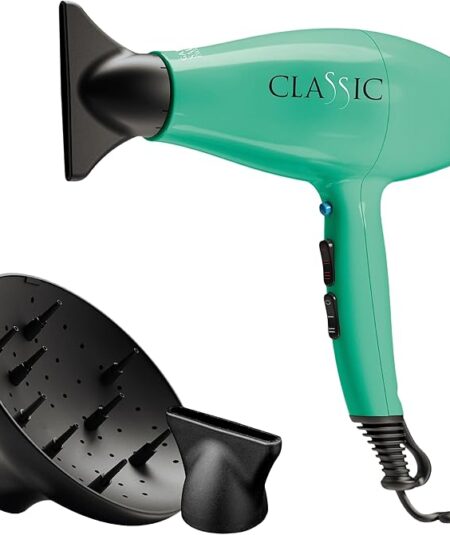 GAMA PHON CLASSIC VERDE ACQUA 2200 WATT CON DUE BOCCHETTE E DIFFUSORE