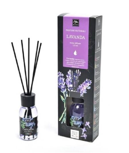 MERCURY DIFFUSORE DI ESSENZA LAVANDA CON BACCHETTI COTONE  125ML