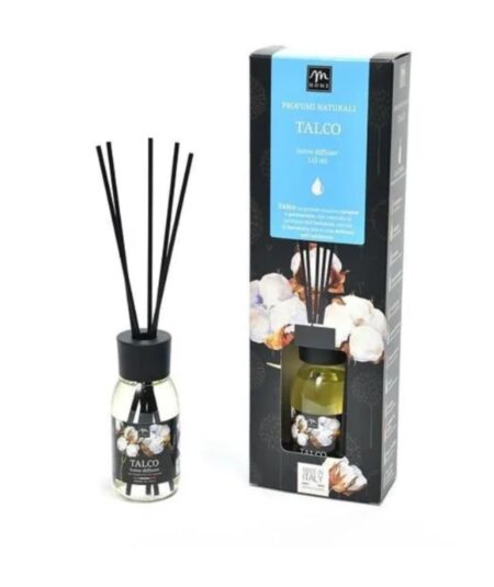 MERCURY DIFFUSORE DI ESSENZA TALCO  CON BACCHETTI COTONE  125ML