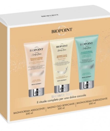 BIOPOINT SHOWER TRIO COFF BAGNOCREMA ADDOLCENTE+ENERGIZZANTE+BAGNO OLIO SETIF