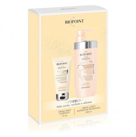BIOPOINT SOFTNESS DUO COFFRET CREMA MANI NUTRIENTE+CREMA CORPO  75ml+500ml
