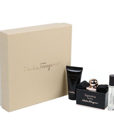 S. FERRAGAMO COFFRET SIGNORINA MISTERIOSA  EDP+BODY LOTION +EDP 100ml+50ml+10ml