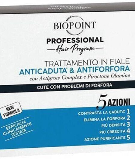 BIOPOINT PROFESSIONAL 10 FIALE TRATTAMENTO ANTICADUTA E ANTIFORFORA