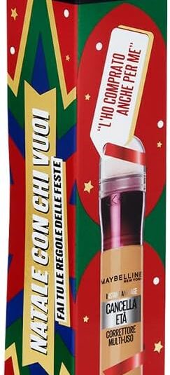 Maybelline Cofanetto Natale | Correttore Il Cancella Età 02 Nude Anti-Age + Idea Regalo