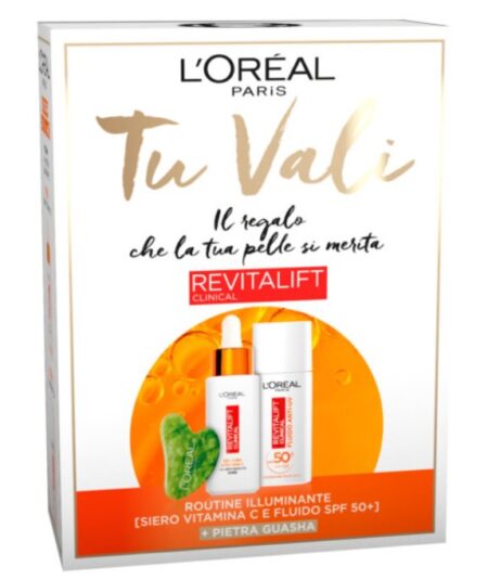L'OREAL TU VALI REVITALIF CLINICAL COFFRET SIERO+FLUIDO+PIETRA GUASHA