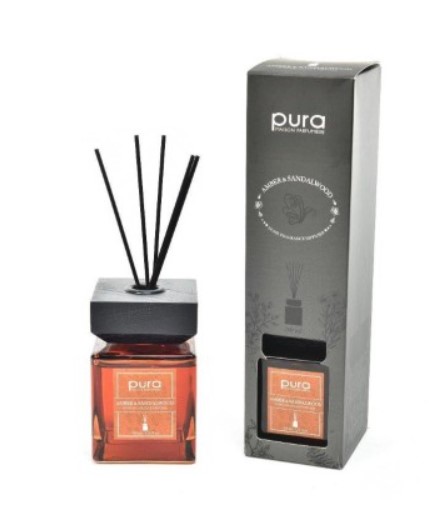 MERCURY DIFFUSORE DI FRAGRANZA AMBER E SANDAL WOOD CON BACCHETTI COTONE  200ML