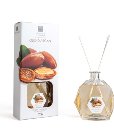 MERCURY PROFUMO DIFFUSORE BOTTIGLIA ESAGONALE OLIO D'ARGAN  300ML