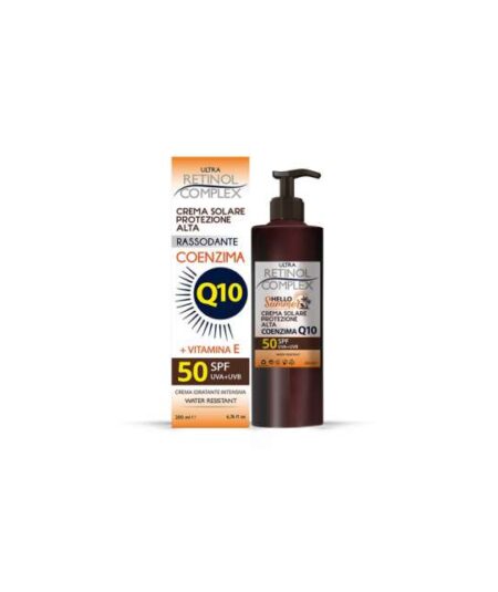 ULTRA RETINOL COMPLEX HELLO SUMMER CREMA SOLARE VISO SPF50 Q10  50ml
