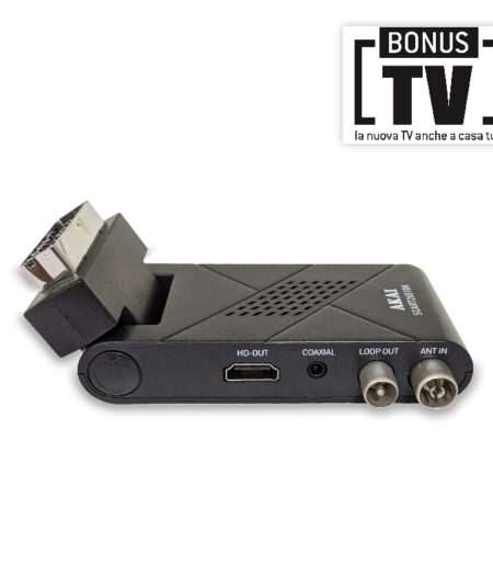 AKAI SCART 26510K - DECODER DVB-T2 HD - MAIN10 - H265 HEVC - USB