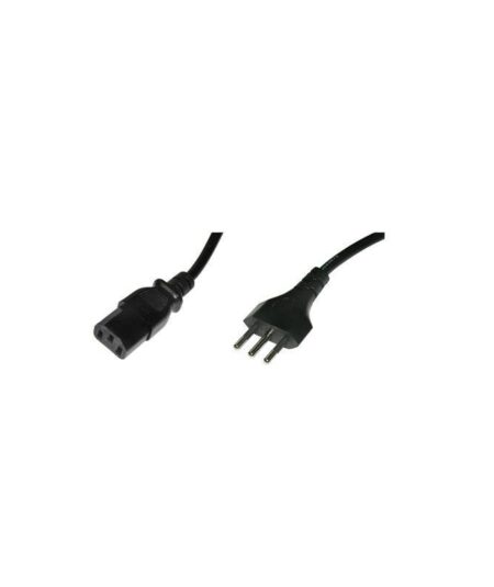 CAVO ALIMENTAZIONE SPINA ITALIANA TRIPOLARE 1MT BLACK LKIT10