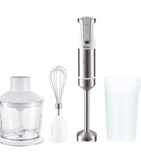 ARDES TRINITY (ARSET01) - FRULLATORE AD IMMERSIONE PROFESSIONALE SET 3 IN 1 - 2 VELOCITA' - 1000W