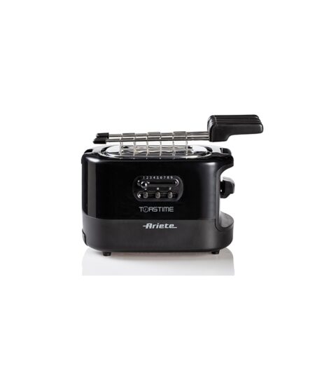 ARIETE TOASTIME NERO (0159/02) - TOSTAPANE ELETTRICO - 9 LIVELLI DORATURA - 700W