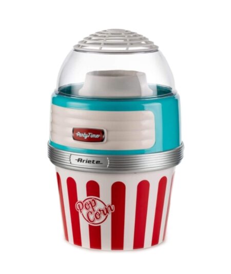 ARIETE POP CORN XL CELESTE (PARTY TIME) (2957/01) - MACCHINA PER POP CORN - DESIGN VINTAGE - 1100W
