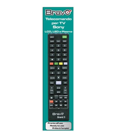 BRAVO BRAND 3 (90202063) - TELECOMANDO COMPATIBILE PER TV SONY