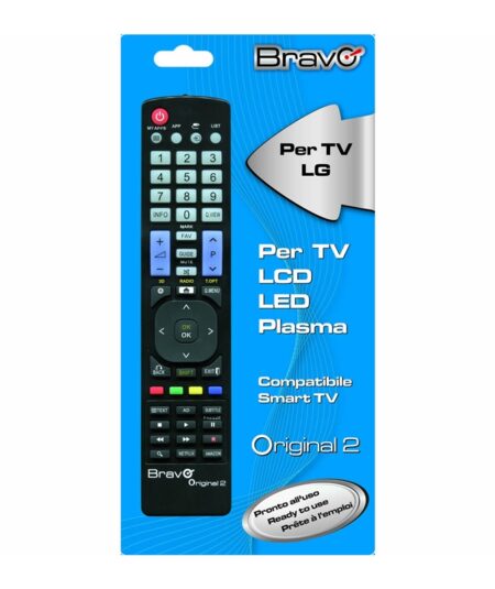 BRAVO ORIGINAL 2 (90202048) - TELECOMANDO COMPATIBILE FEDELMENTE RIPRODOTTO PER TV LG
